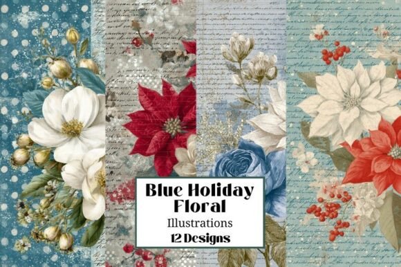 Blue Floral Christmas JJ Backgrounds: A Designer's Guide