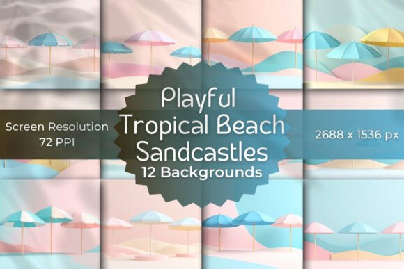 Cool & Coastal: Using Minimalist Beach Umbrellas Backgrounds