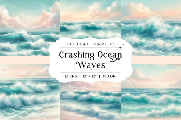 Crashing Ocean Waves Backgrounds: Your New Design Asset