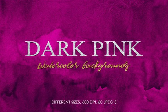 Elevate Your Projects with 60 Dark Pink Watercolor Backgrounds