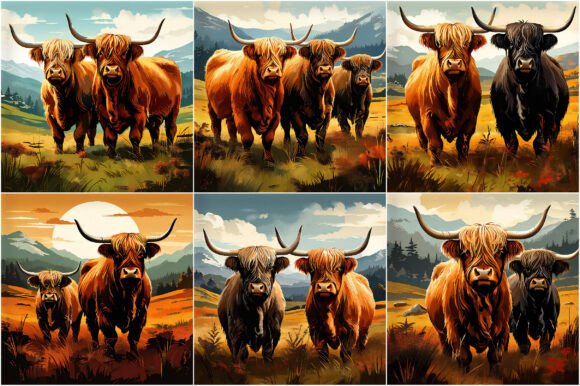 Embrace Rustic Charm with Western Highland Cows Backgrounds