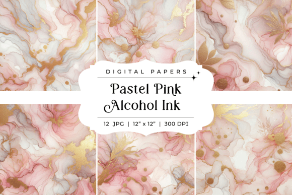 Exploring the Allure of Pastel Pink Alcohol Ink Backgrounds