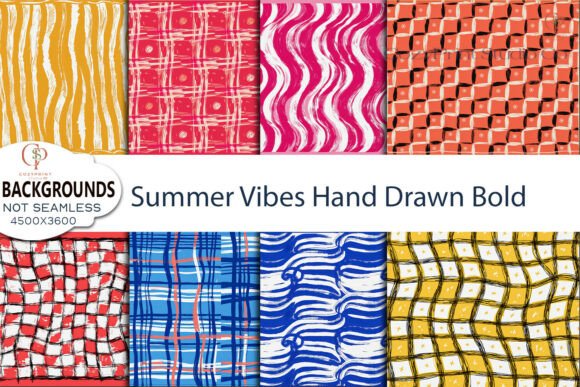Summer Vibes Hand Drawn Bold Backgrounds: Your New Go-To Creative Asset