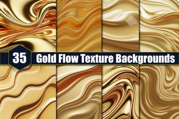 Unlock Luxury: Gold Flow Texture Backgrounds for Your Projects