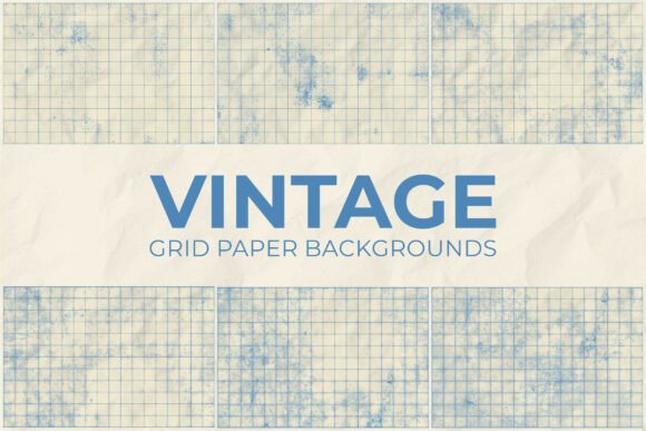 Vintage Grid Paper Backgrounds: A Nostalgic Design Asset
