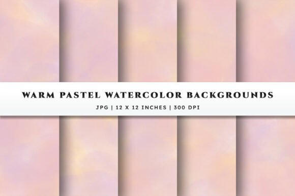 Warm Pastel Watercolor Backgrounds: Elevating Your Creative Work