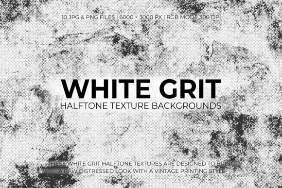 White Grit Halftone Texture Backgrounds: Instant Analog Soul